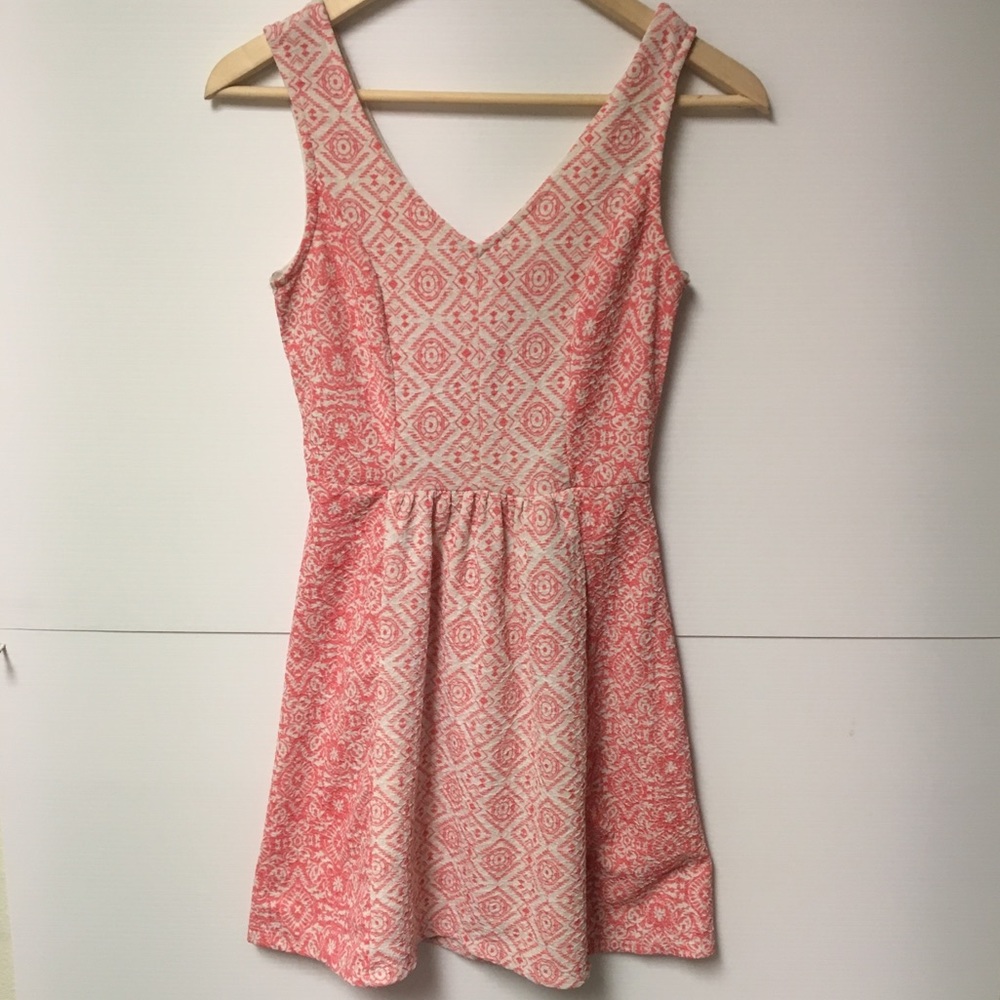 Pink Patterned Dress